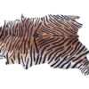 Natural Leather Hide with Tiger Print