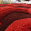 Wool high low pile